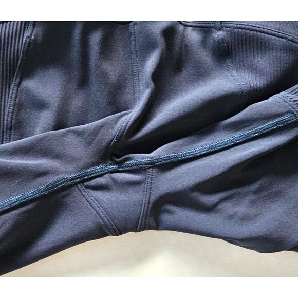 Lululemon ivivva Girls Leggings | Navy Ankle Style | Like New - Picture 8 of 10